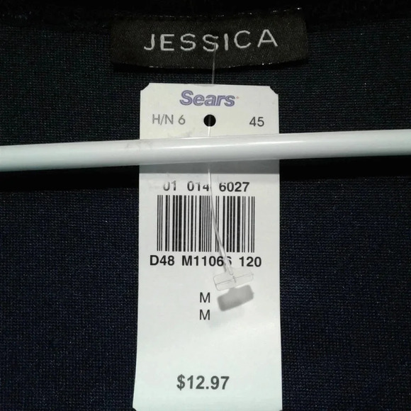 Jessica Women's Blue Crushed Velvet Dress  NWT Size Medium - Picture 3 of 5